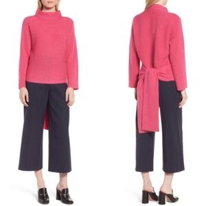 Lewit Sweater Tie Back Wool Top Size Medium